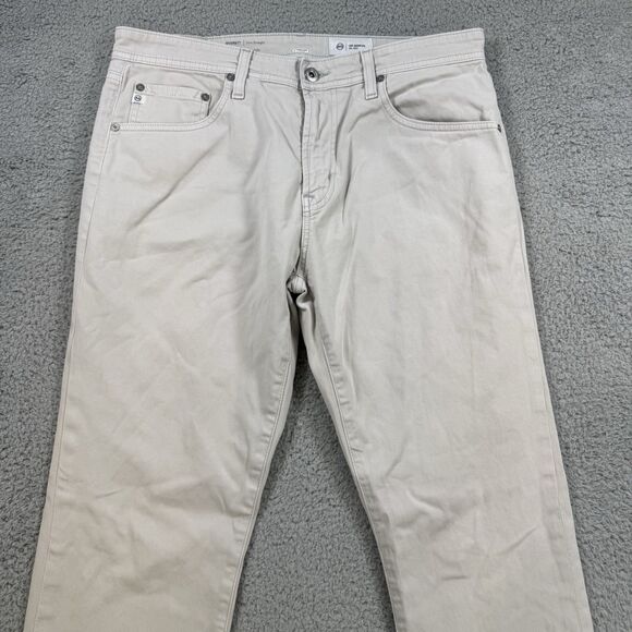 S Adriano Goldschmied Pants Men's 34x29 Grey AG The Everett Slim Straight Chino - Picture 2 of 11
